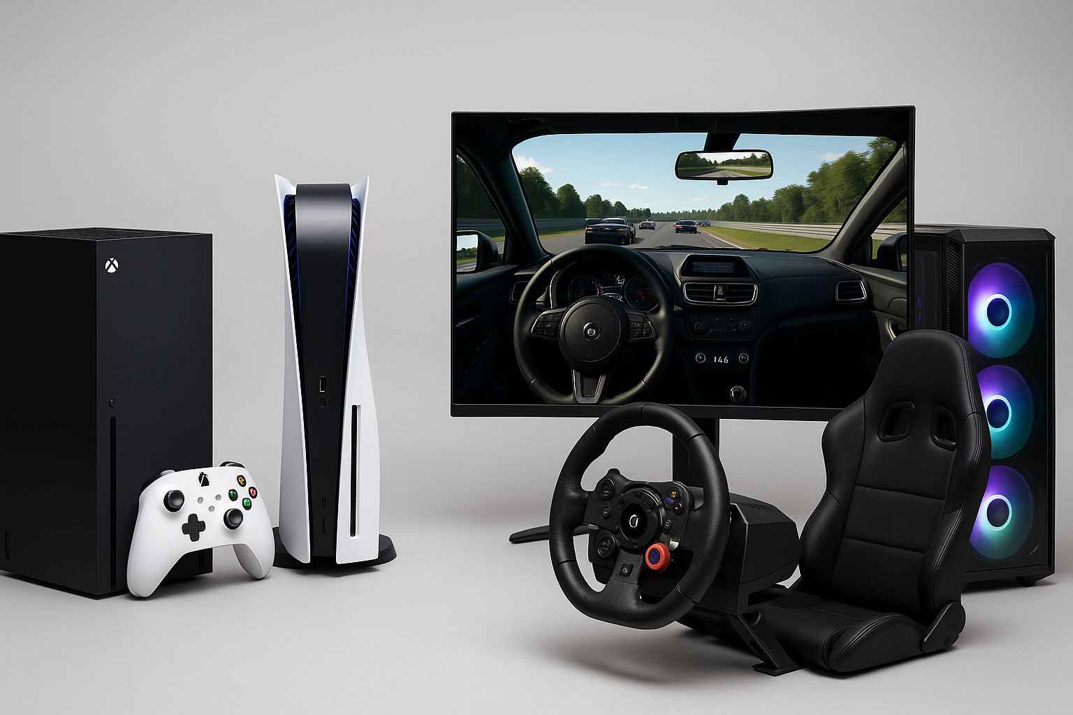 Simuladores de Corrida no Xbox, PlayStation ou PC – Qual Plataforma Oferece Melhor Imersão?